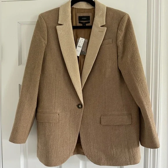 *NWT* J.Crew Alfie Blazer with Contrast Collar in Italian Cotton-Wool - Picture 5 of 6